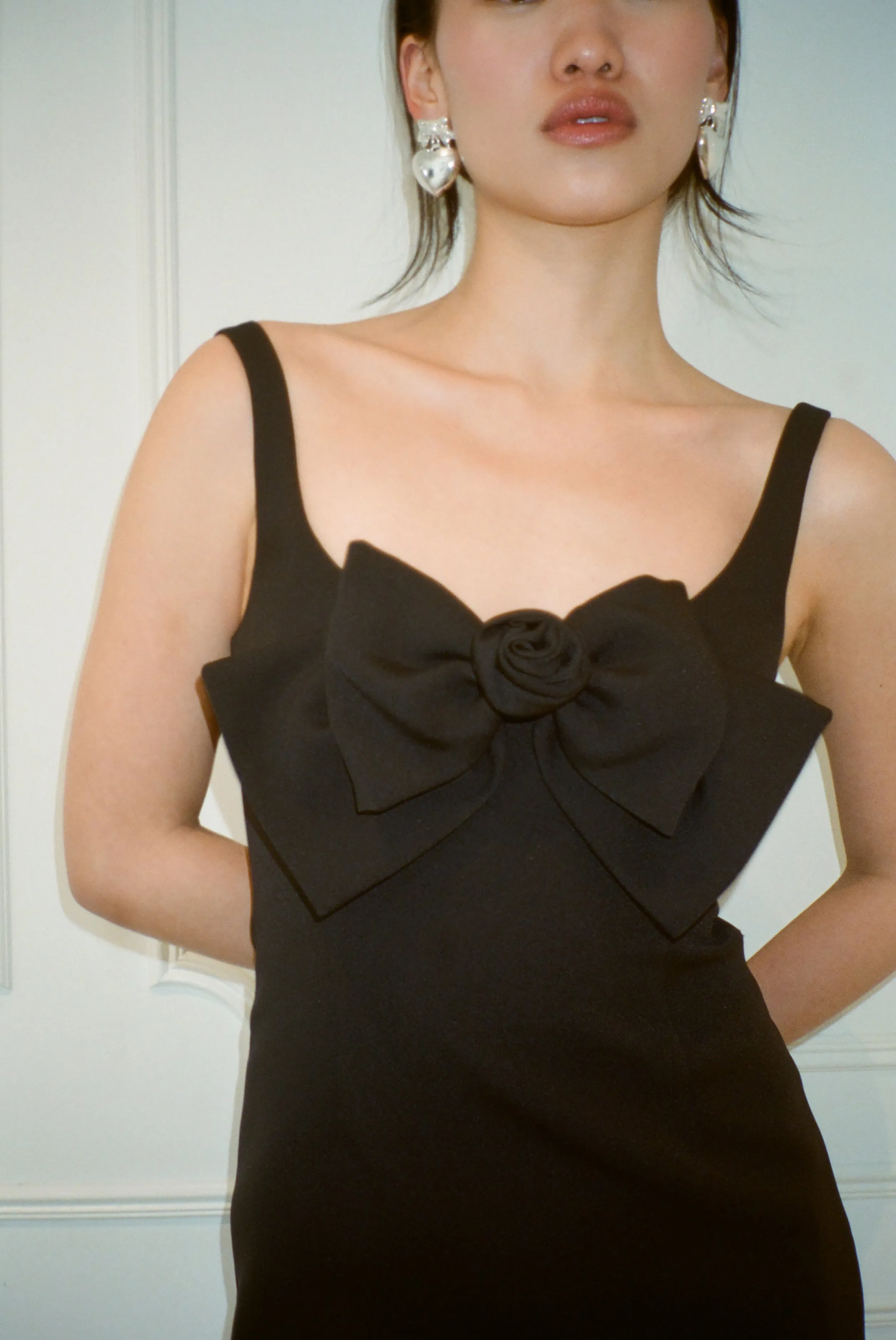 ARDEN DRESS IN BLACK>SANDY LIANG New