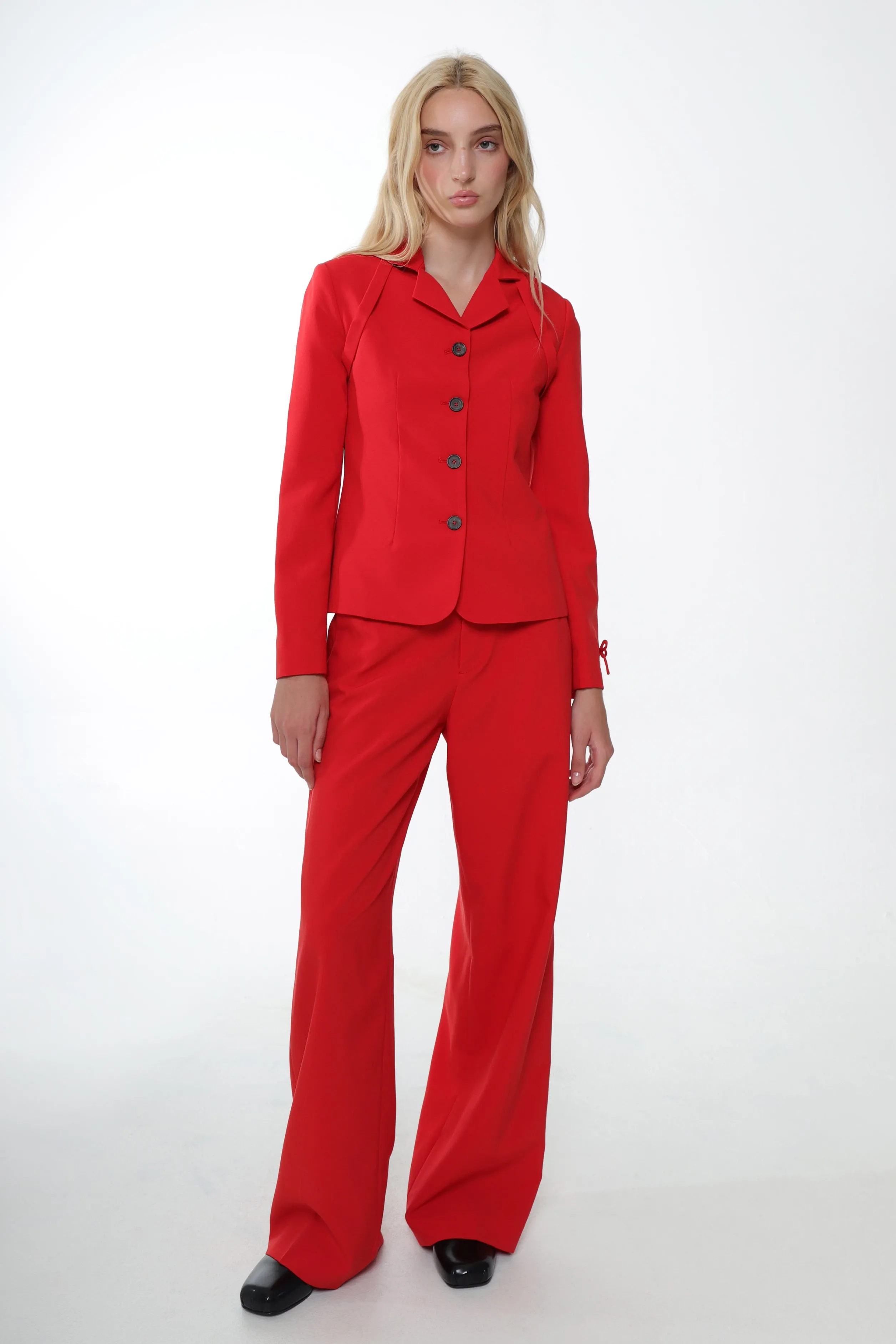 BISCUIT JACKET IN RED>SANDY LIANG Best Sale