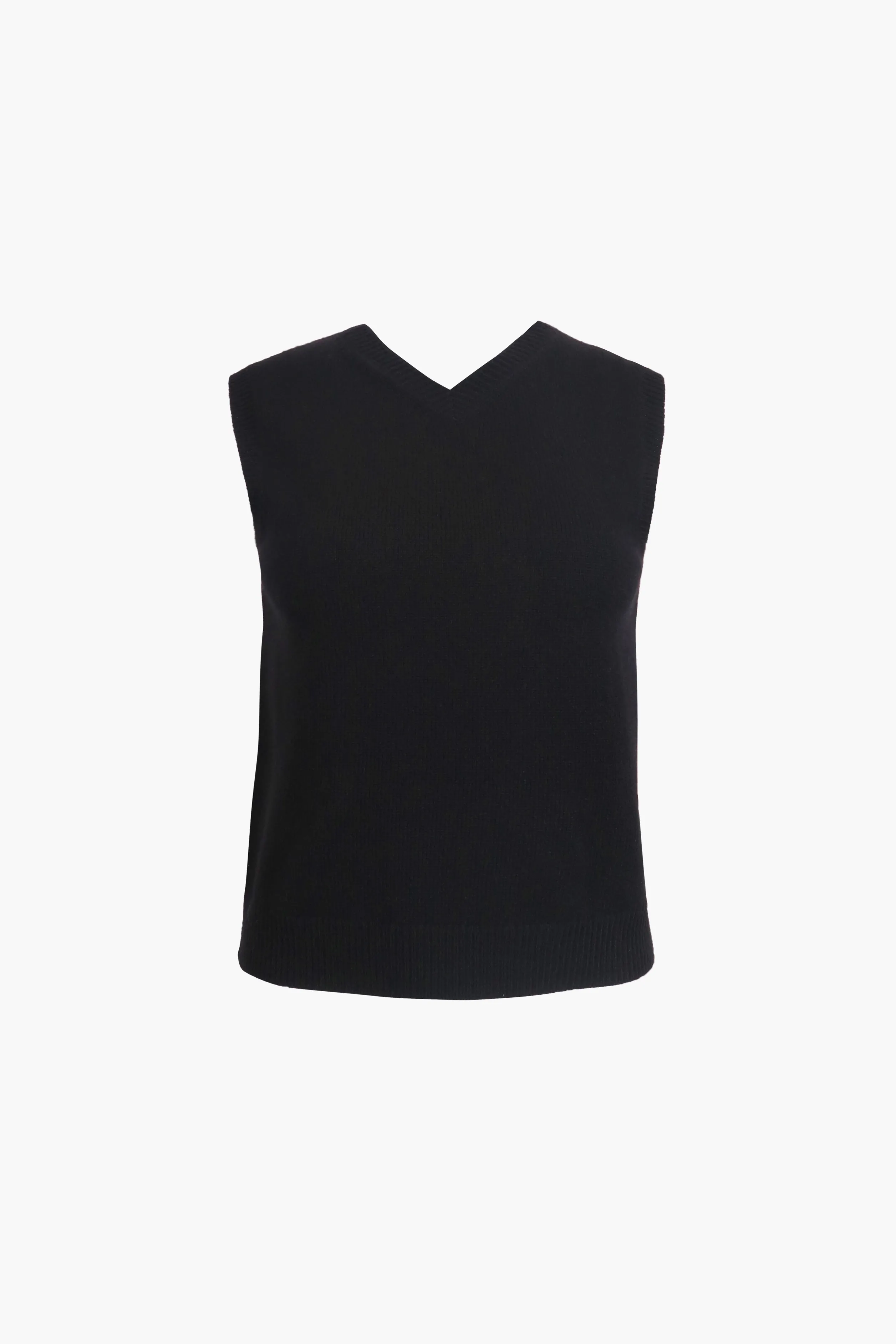 CASHMERE SHRUNKEN VEST IN BLACK>SANDY LIANG Cheap