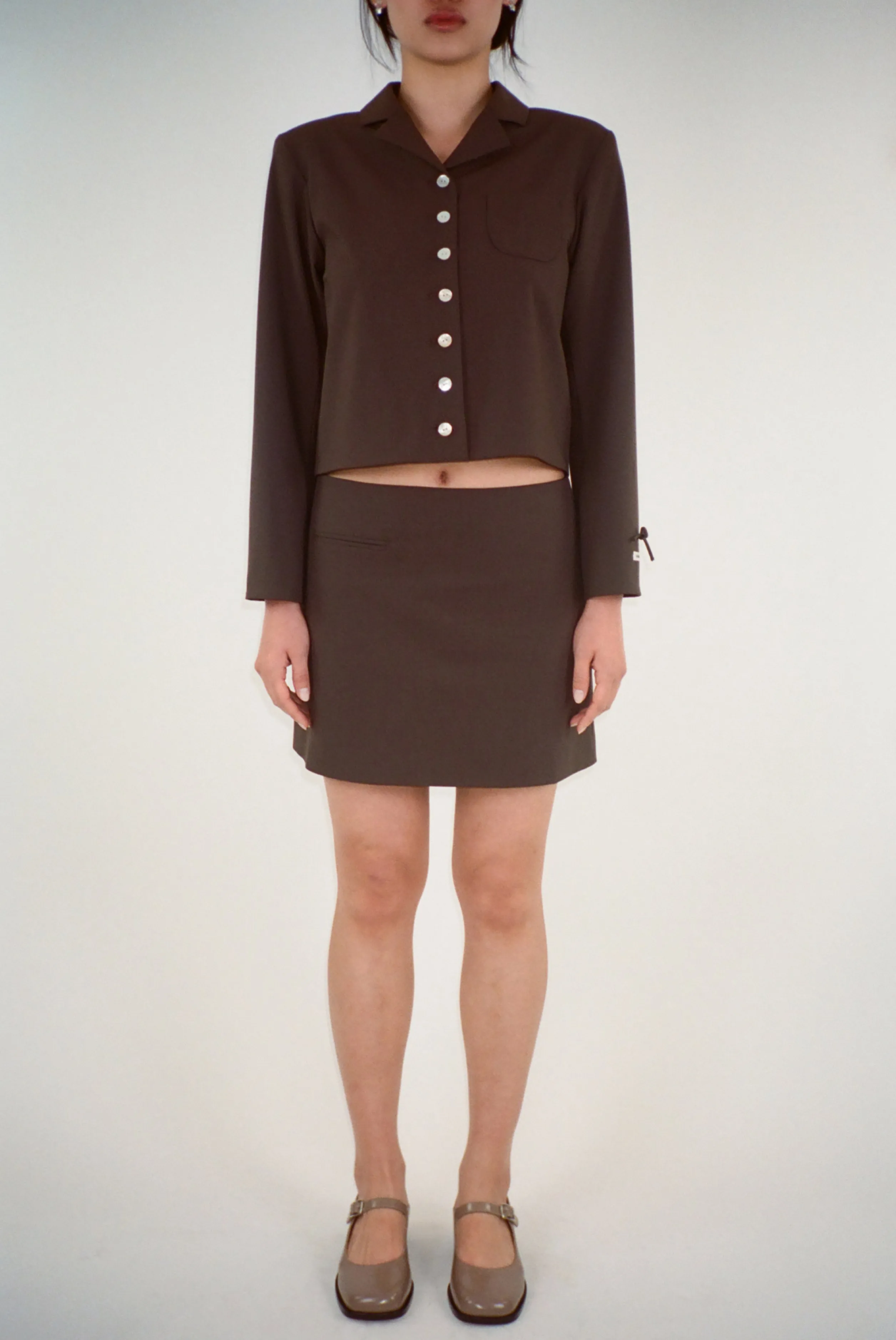 CHARM JACKET IN BROWN>SANDY LIANG Best Sale
