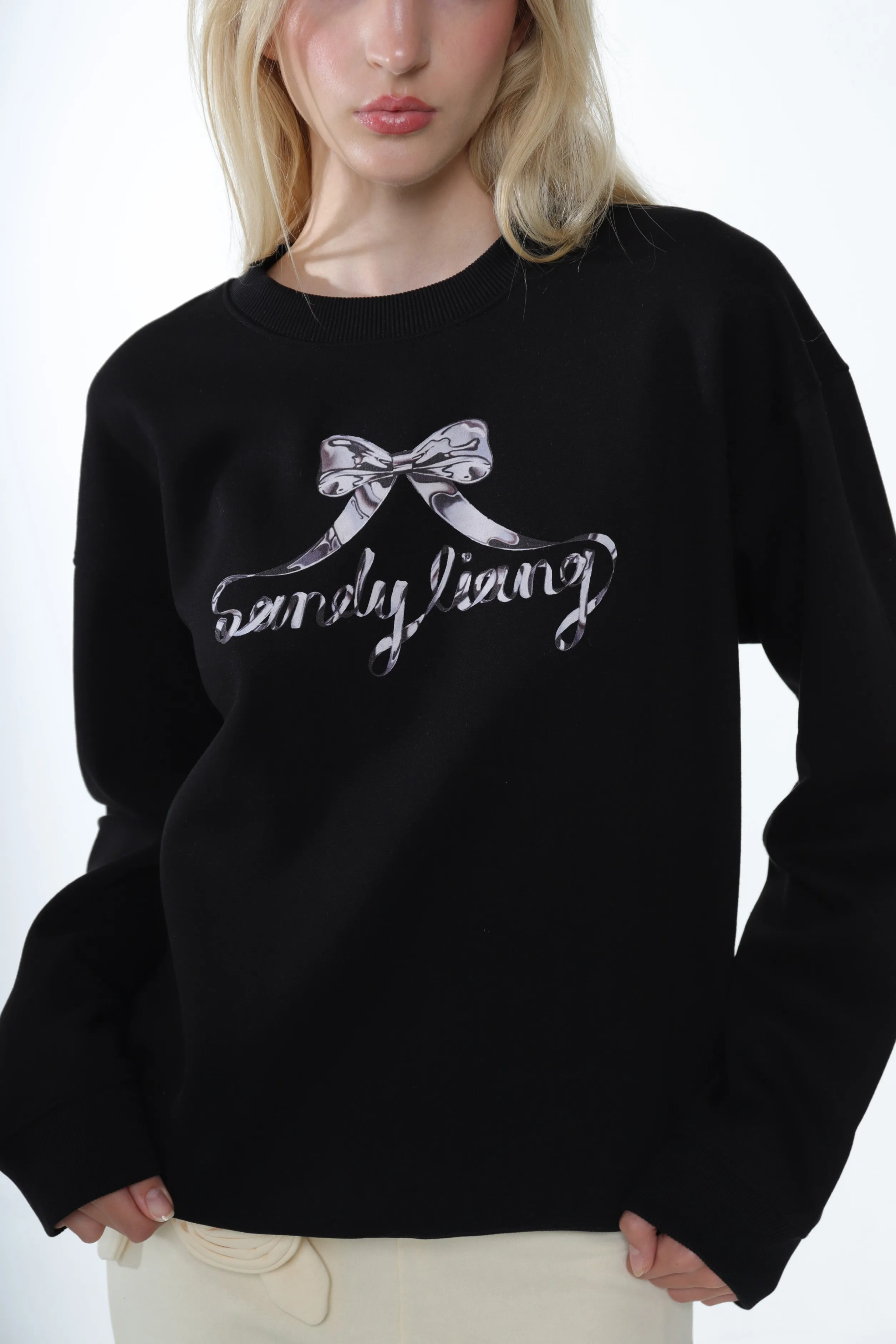 chrome_sweatshirt_in_black_2-1.webp CHROME SWEATSHIRT IN BLACK>SANDY LIANG Cheap