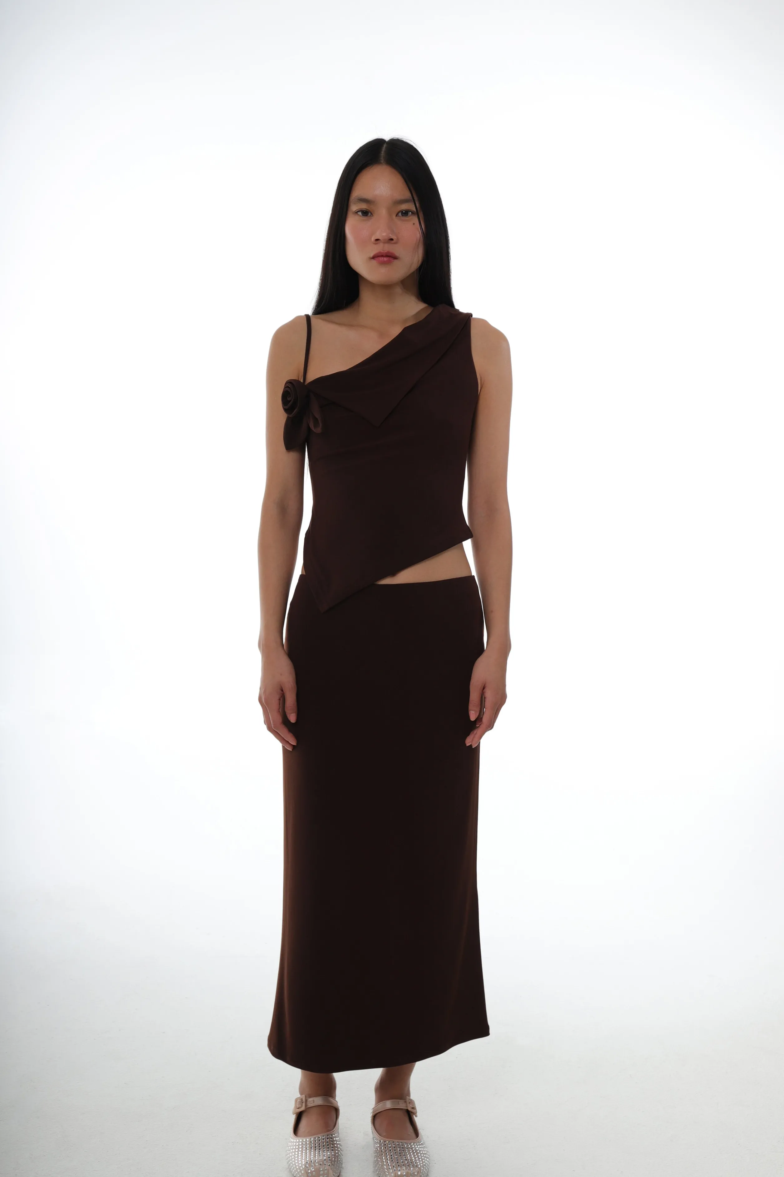 DORY TOP IN DARK BROWN>SANDY LIANG New