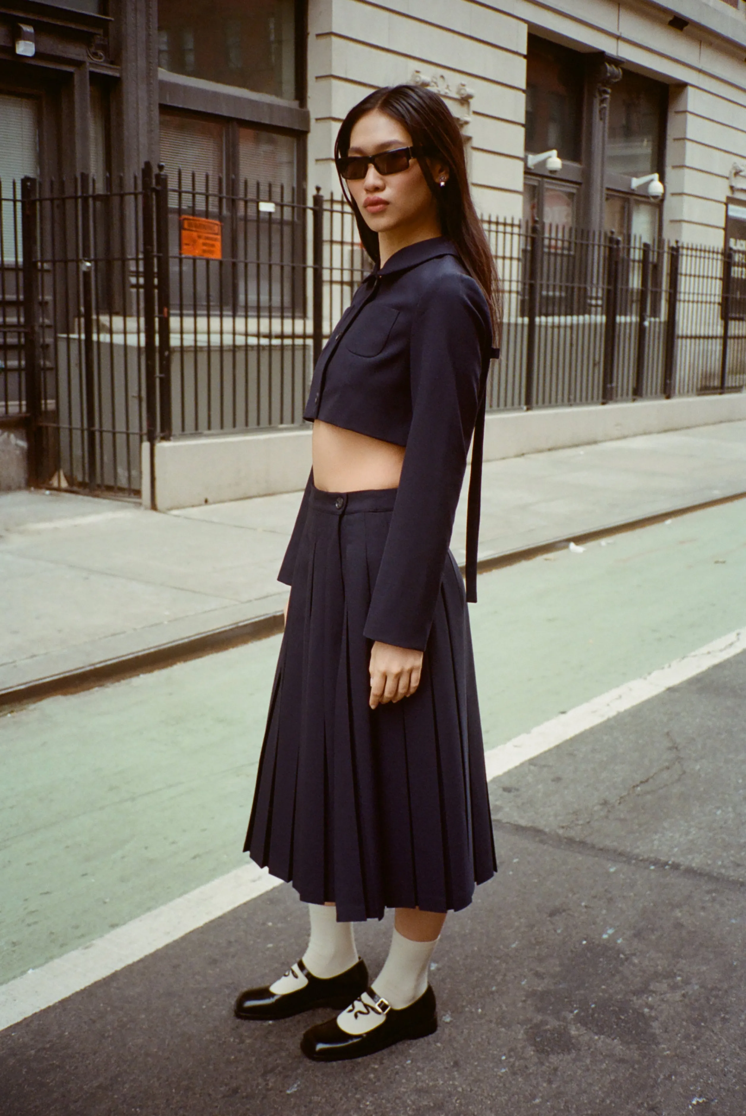 ENNIS JACKET IN DARK NAVY>SANDY LIANG Clearance