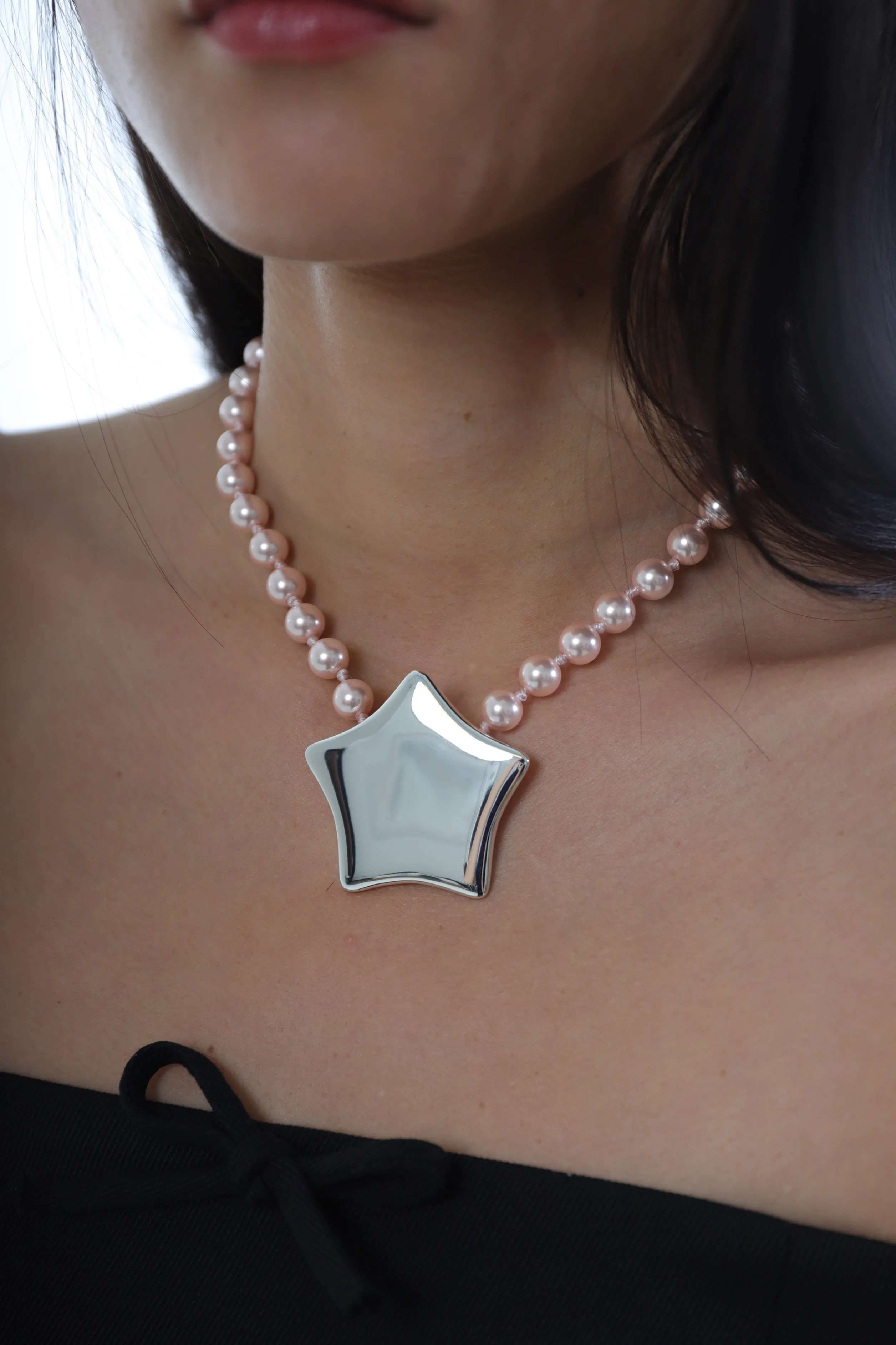 GATEAUX NECKLACE IN PINK>SANDY LIANG Store