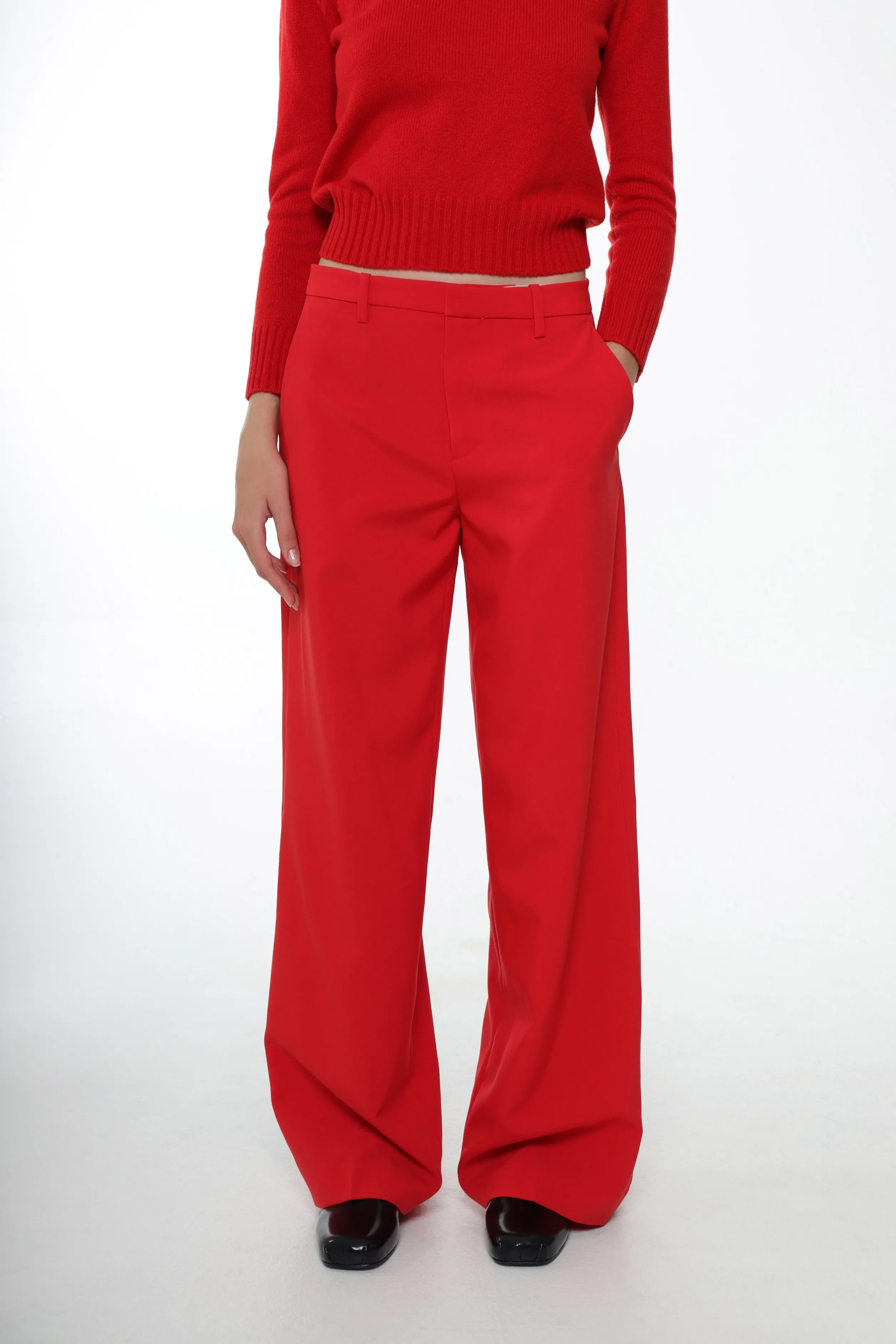 GLASS PANT IN RED>SANDY LIANG Clearance