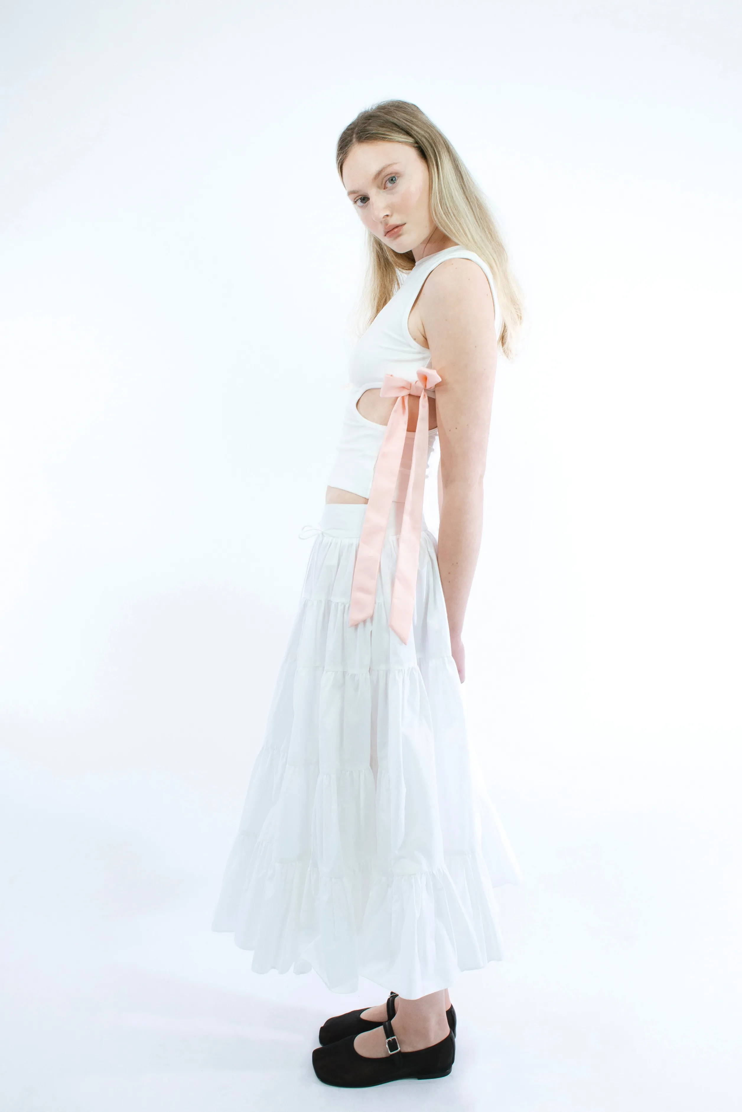 HETTI SKIRT IN WHITE>SANDY LIANG Clearance
