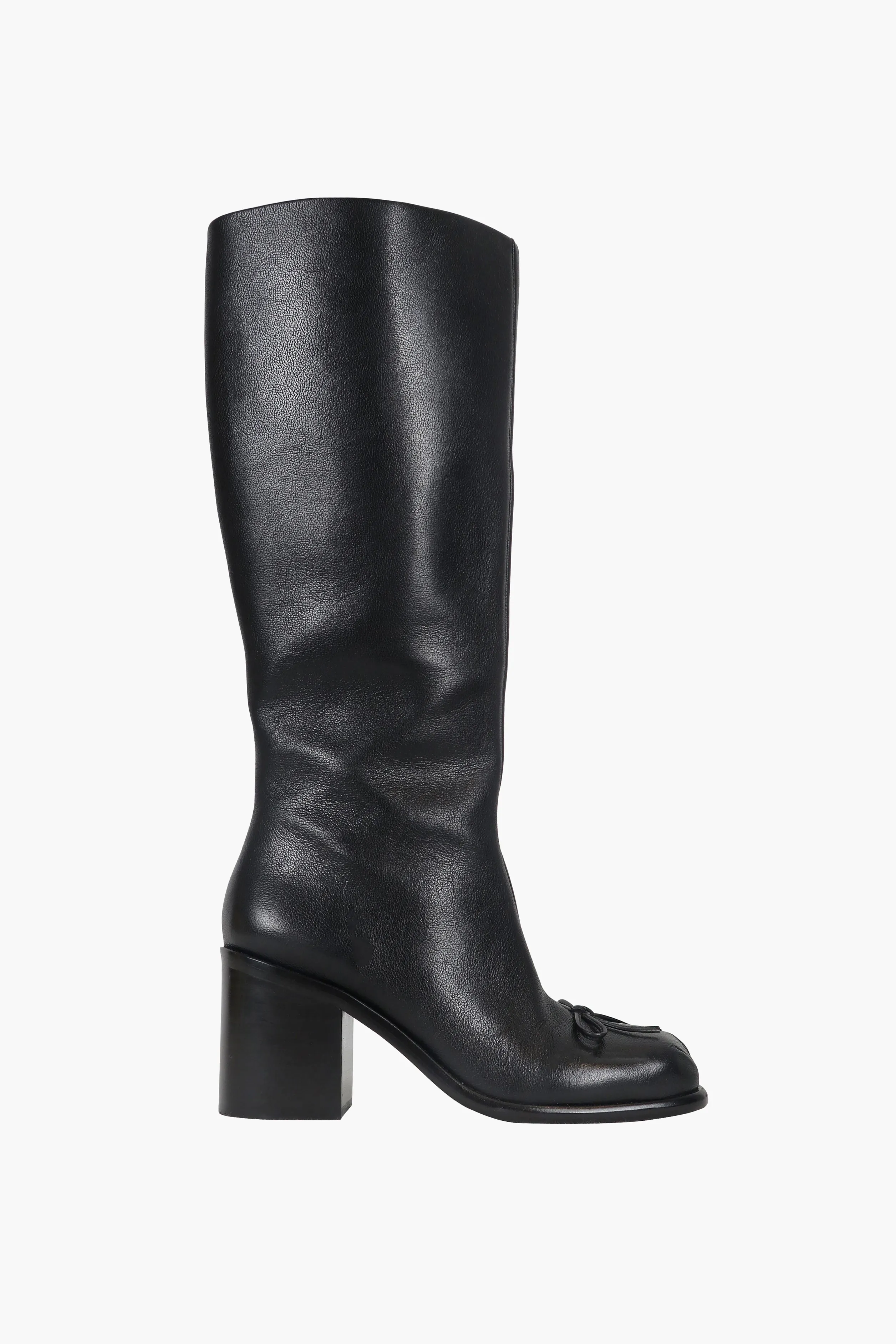 KNEE HIGH POINTE BOOT IN BLACK>SANDY LIANG Clearance