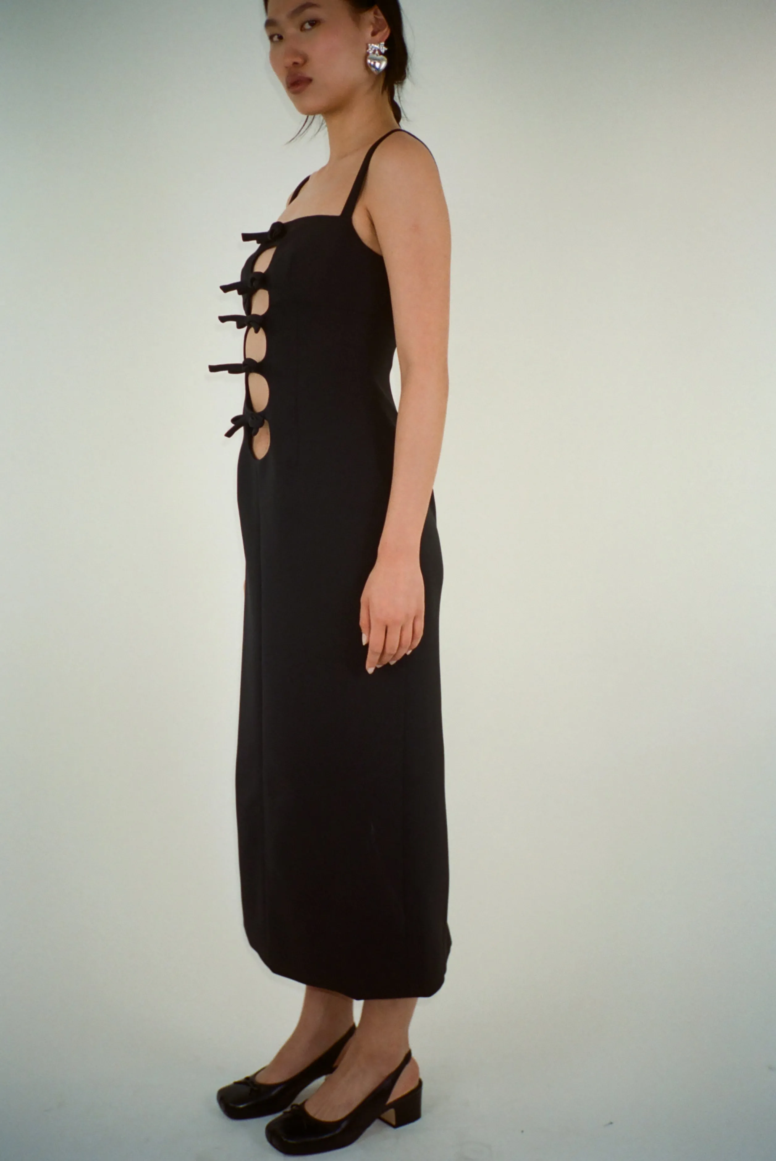 LEONIE DRESS IN BLACK>SANDY LIANG Cheap