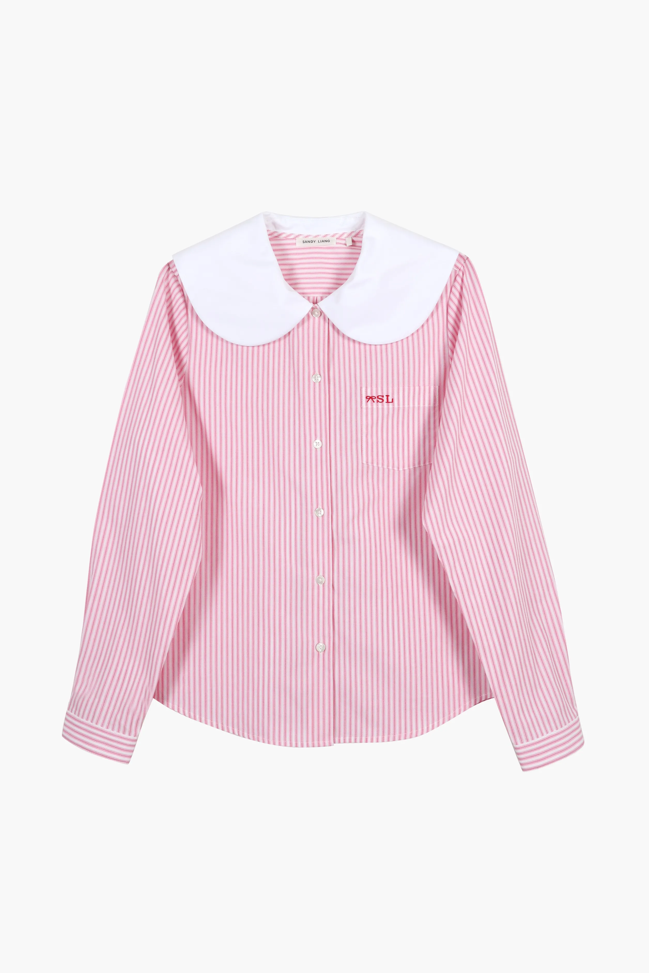 LUTON SHIRT IN PINK STRIPE>SANDY LIANG Cheap