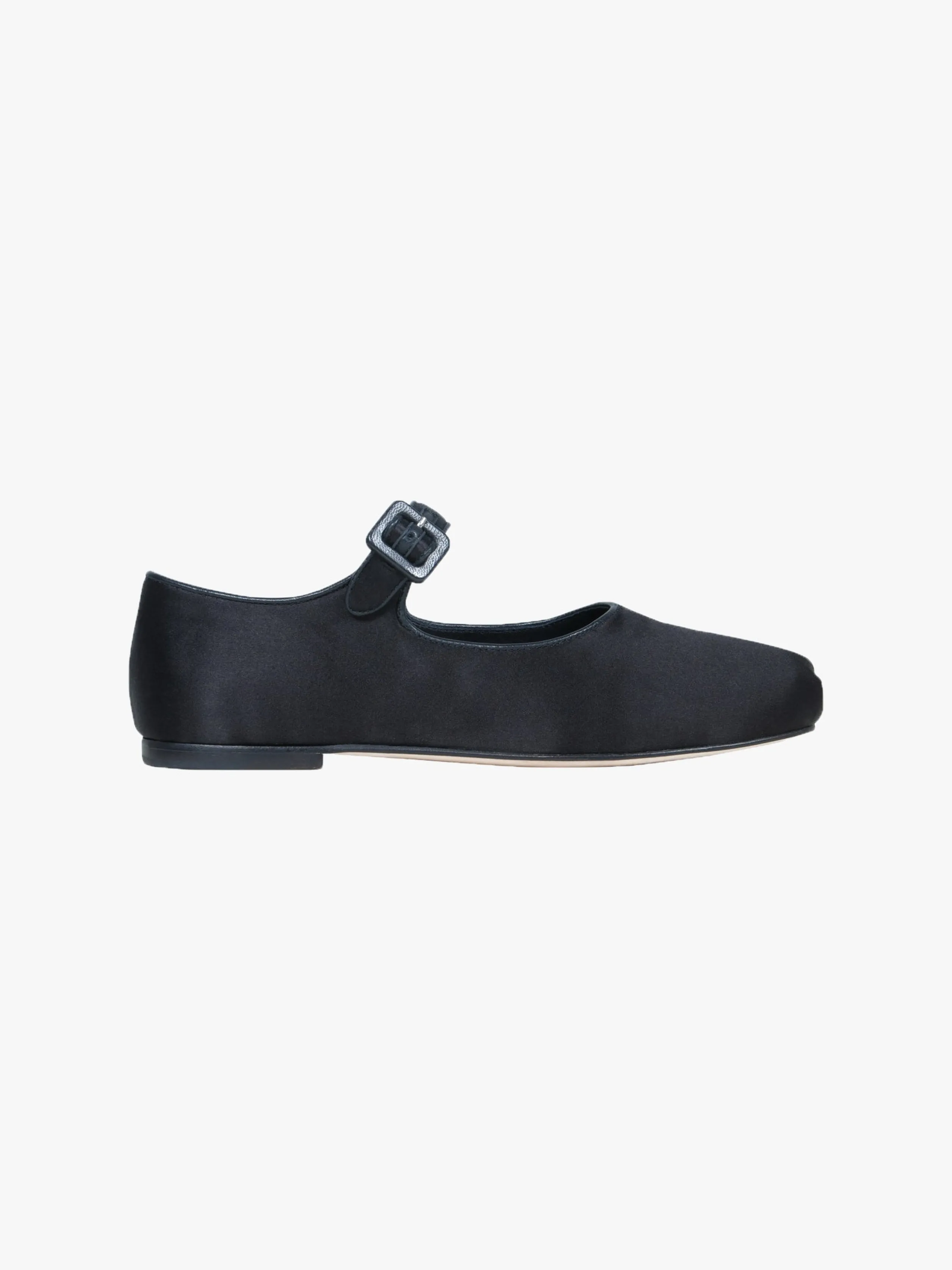 MARY JANE POINTE IN BLACK SATIN>SANDY LIANG Clearance
