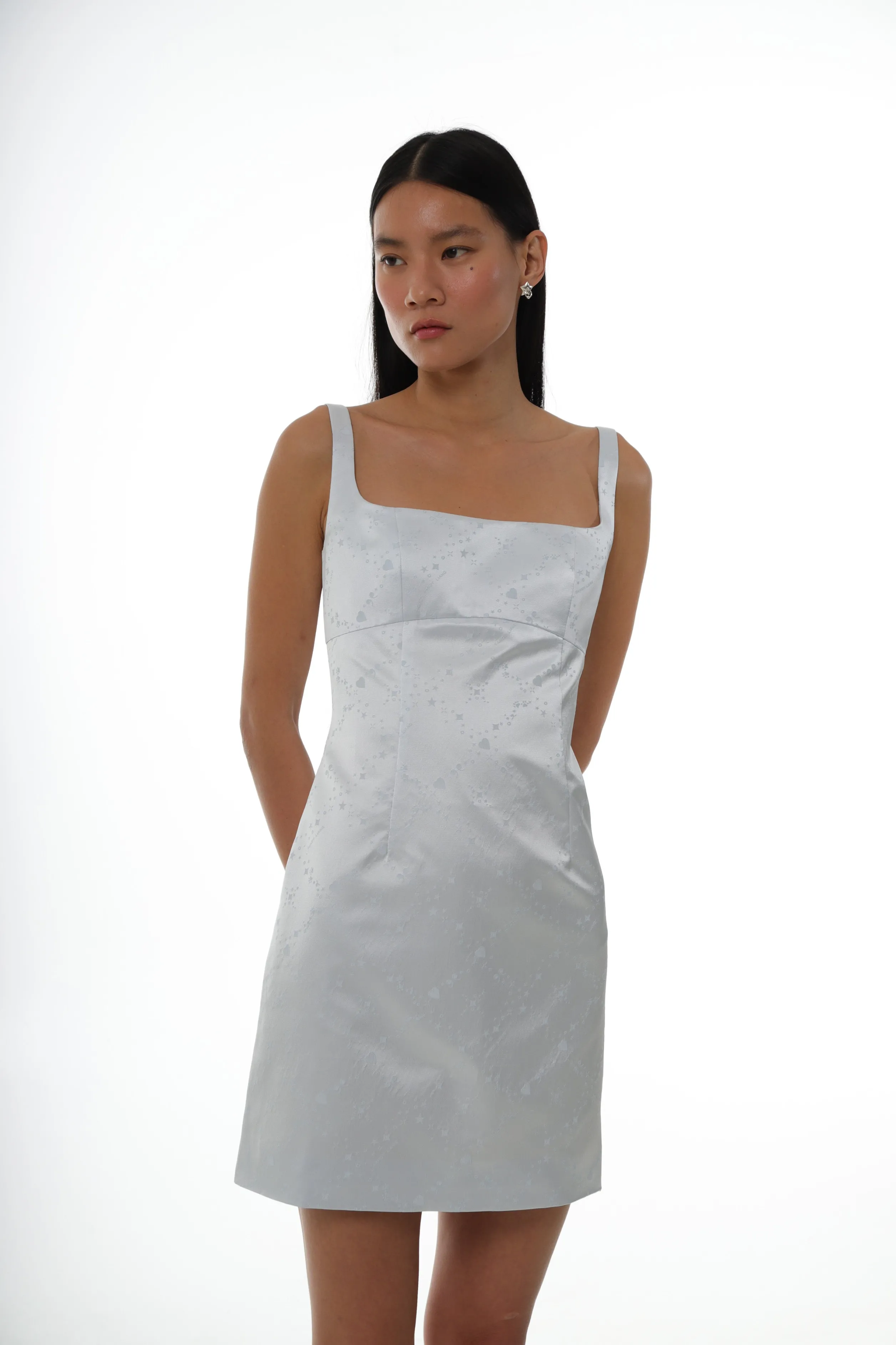 MELROSE DRESS IN ICE BLUE>SANDY LIANG Shop