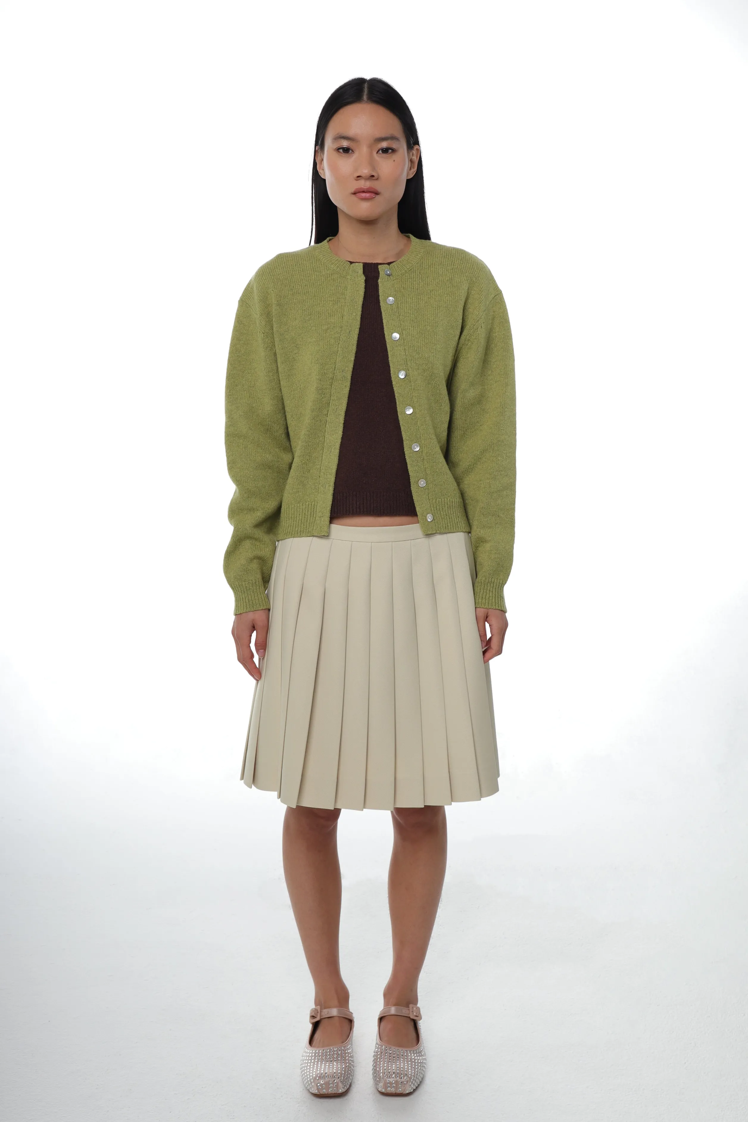 NEWT SWEATER IN GREEN>SANDY LIANG Store