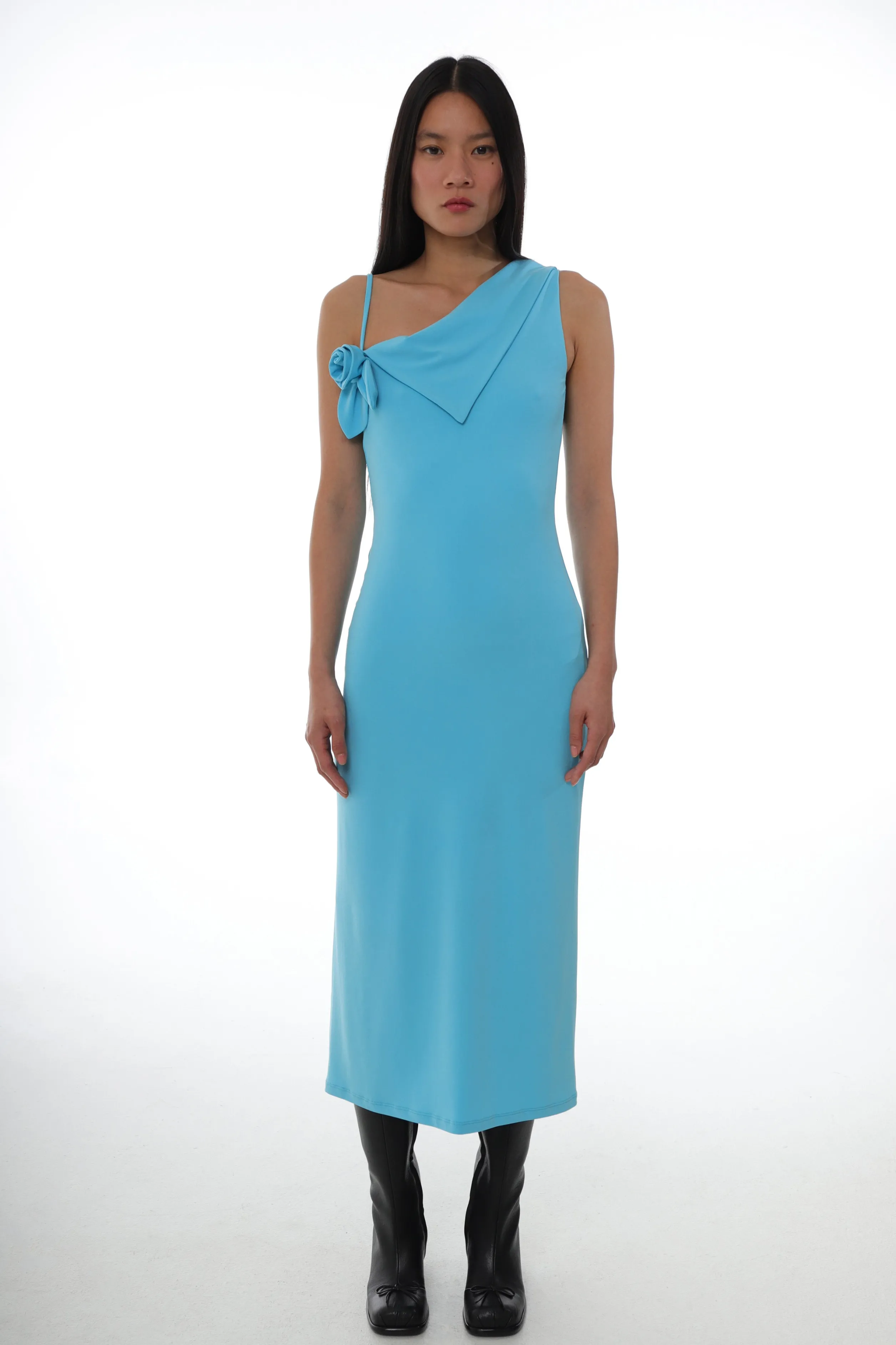 OTTER DRESS IN TURQUOISE>SANDY LIANG Store