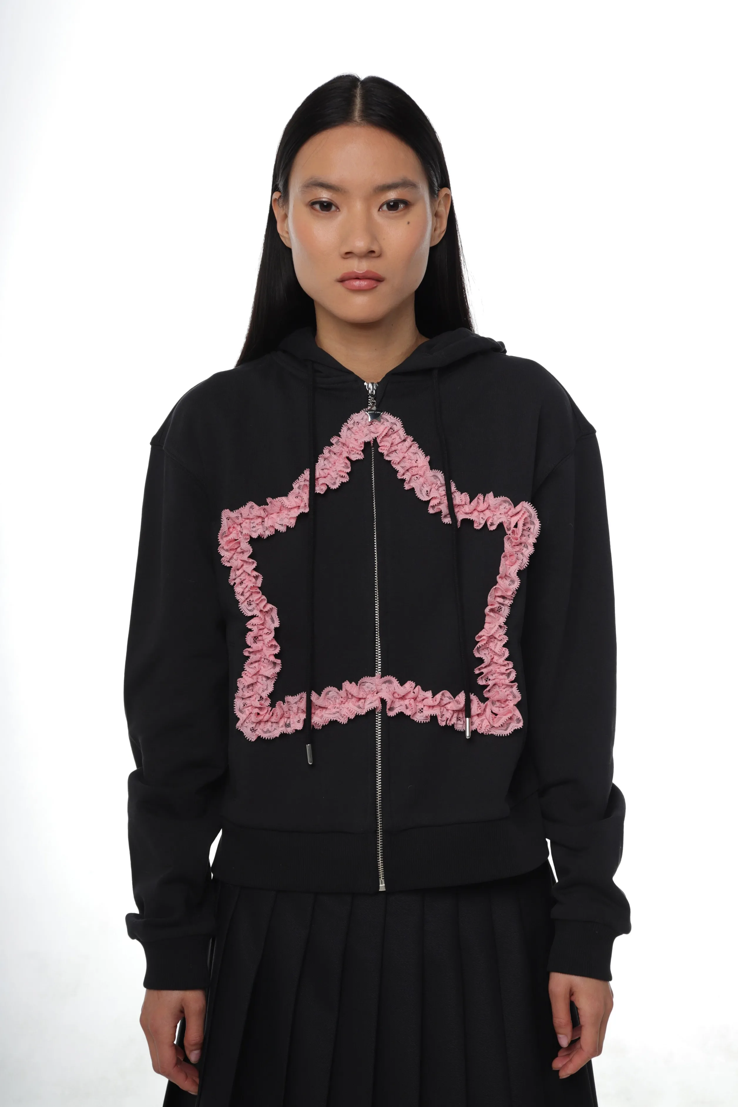 REGINA HOODIE IN BLACK>SANDY LIANG Clearance