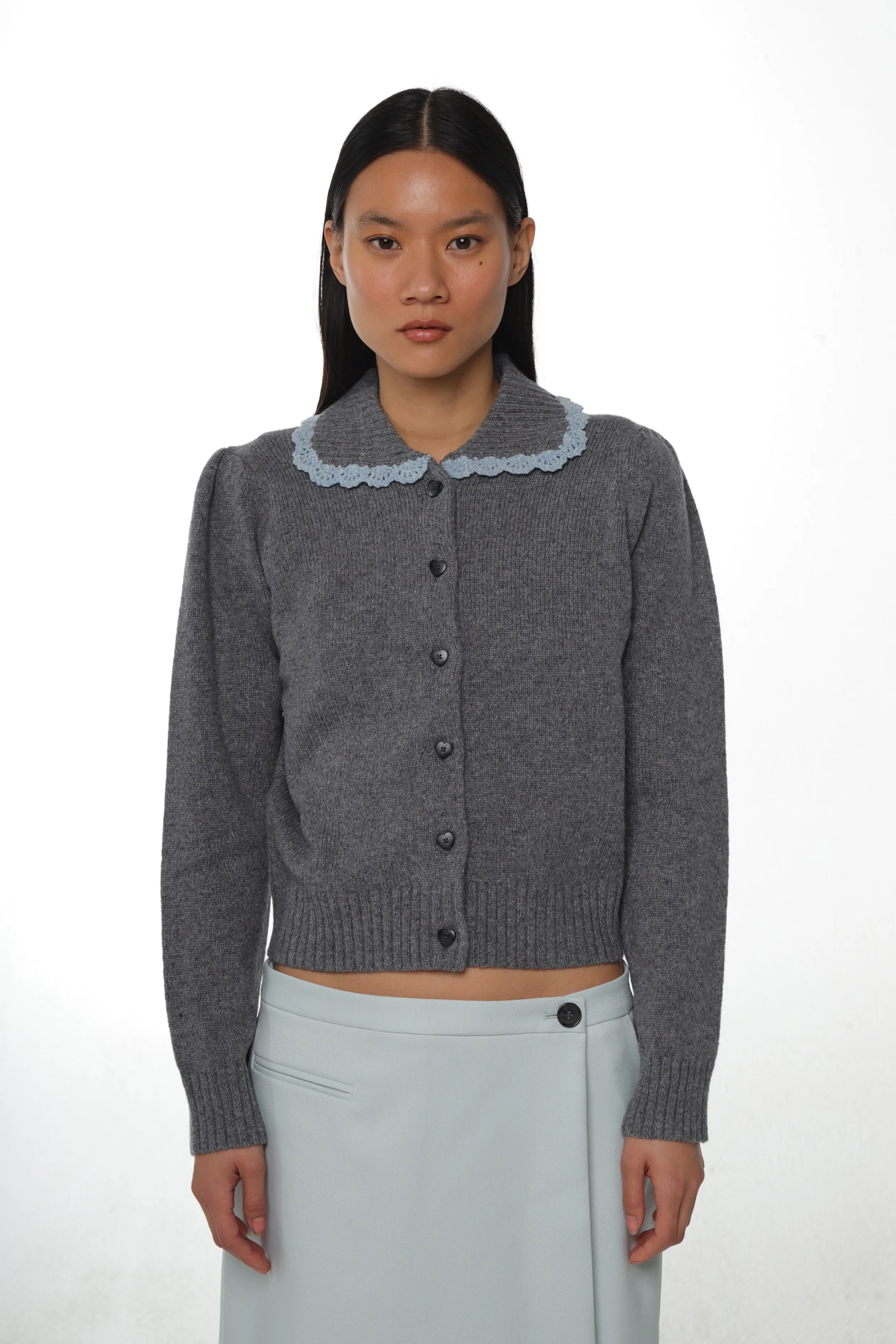 ROCHE CARDIGAN IN CHARCOAL>SANDY LIANG Flash Sale
