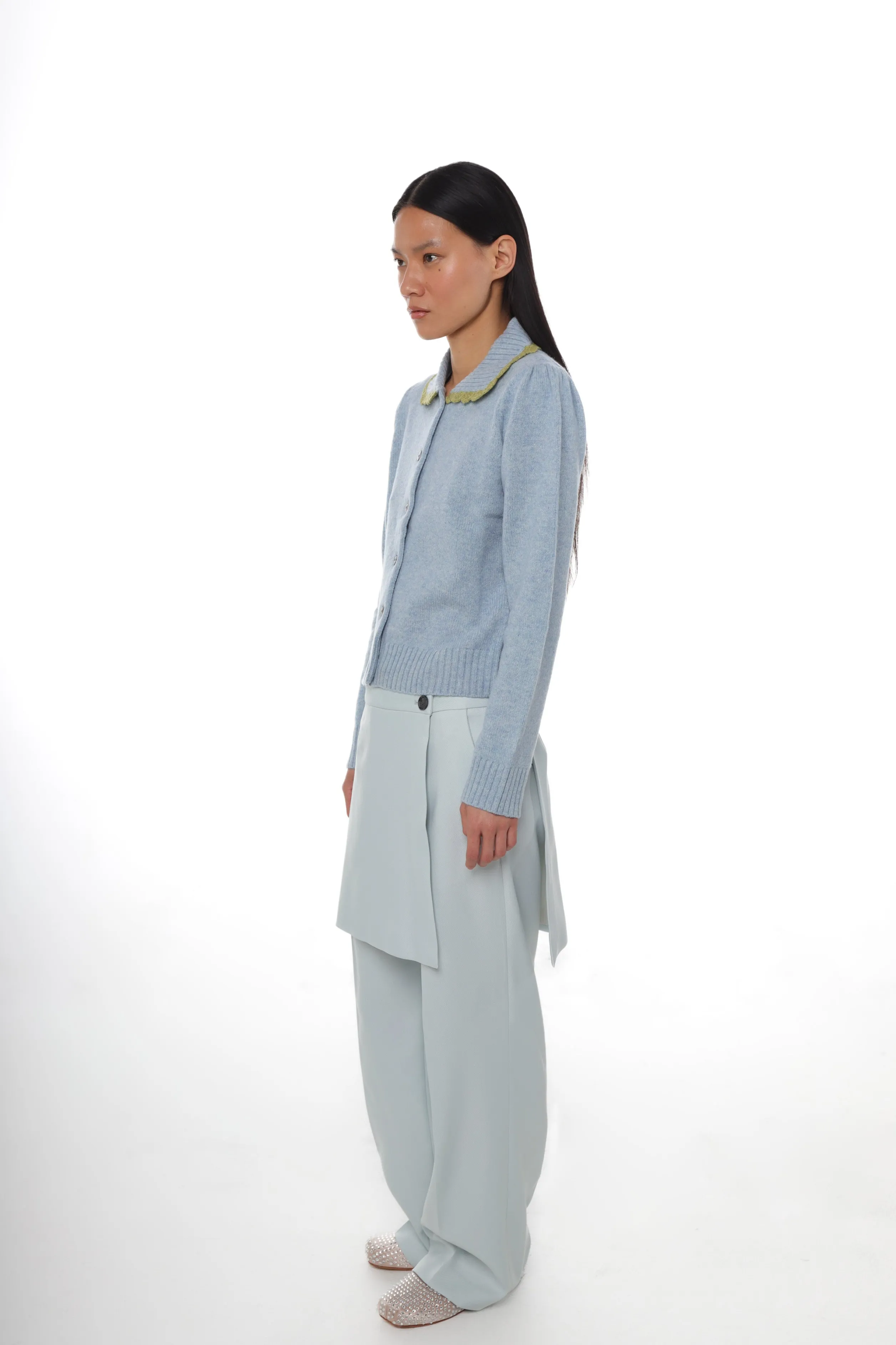ROCHE CARDIGAN IN LIGHT BLUE>SANDY LIANG Store