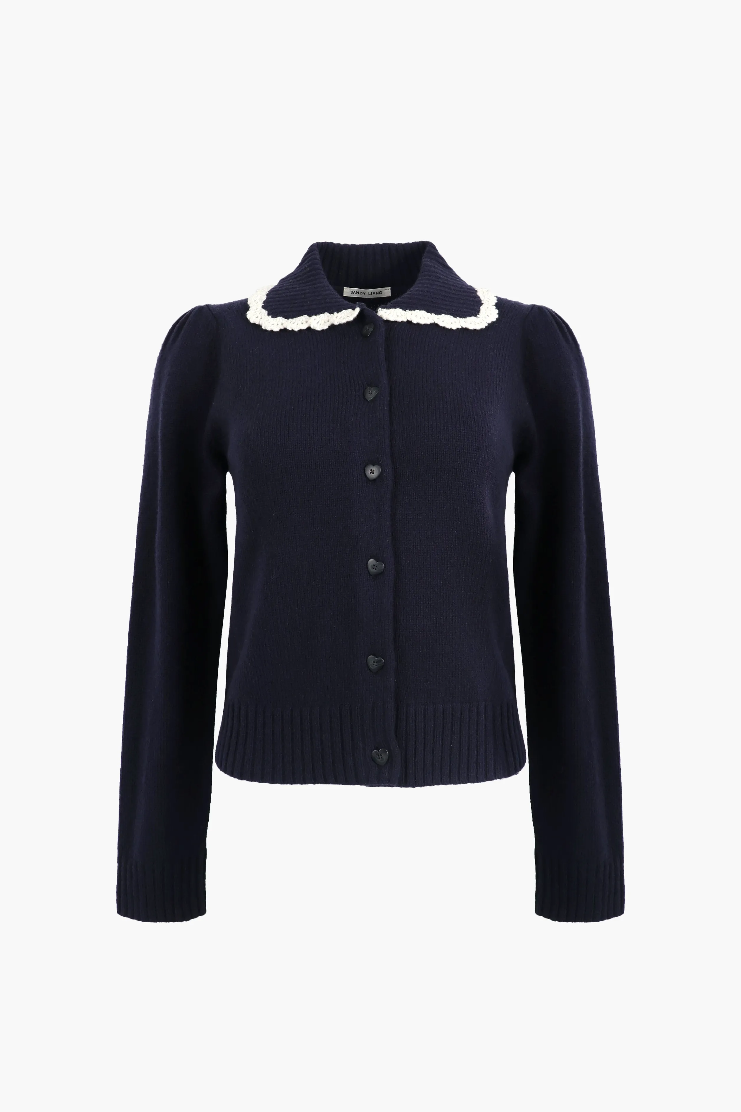 ROCHE CARDIGAN IN NAVY>SANDY LIANG Best