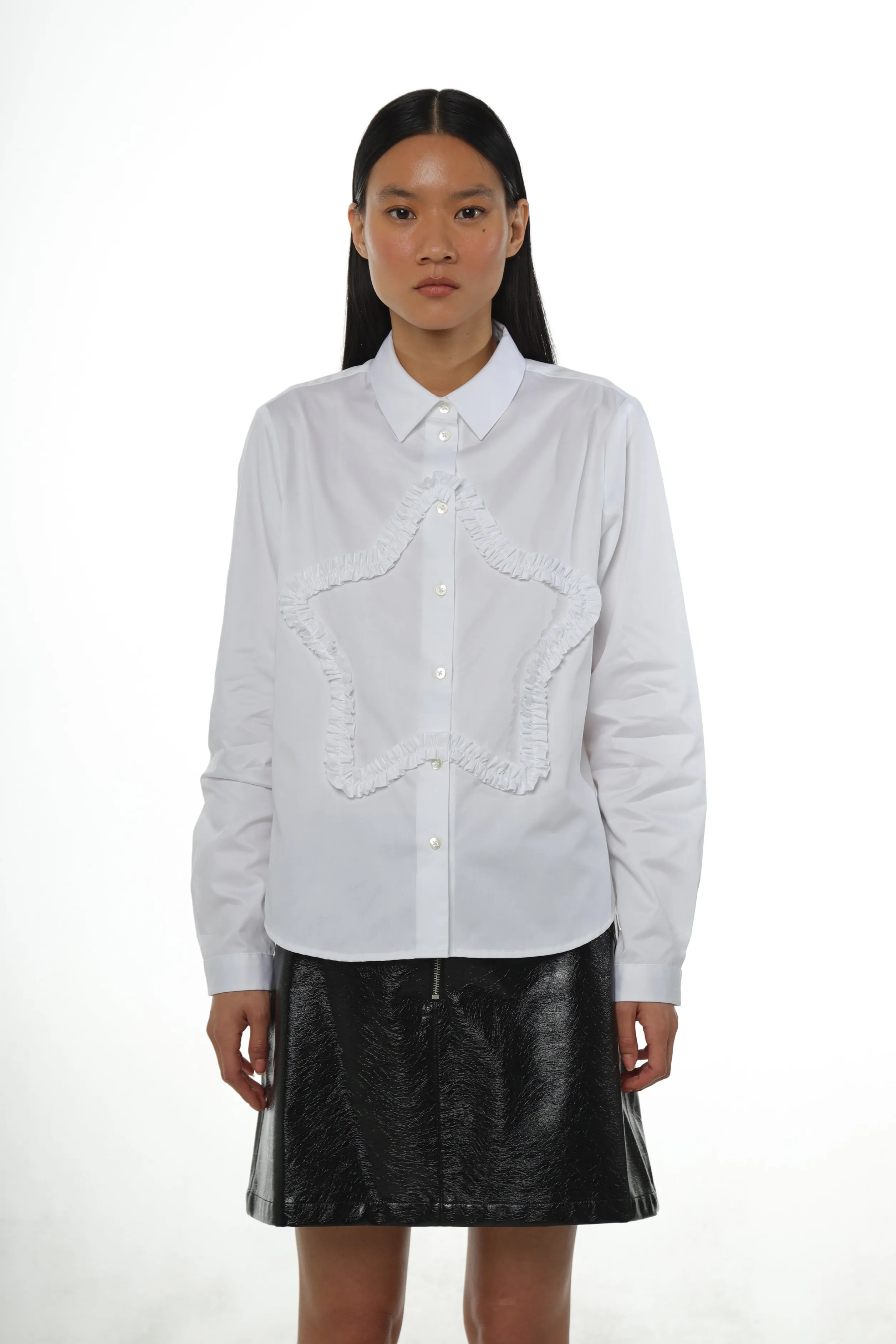 SIRIUS SHIRT IN WHITE>SANDY LIANG Fashion