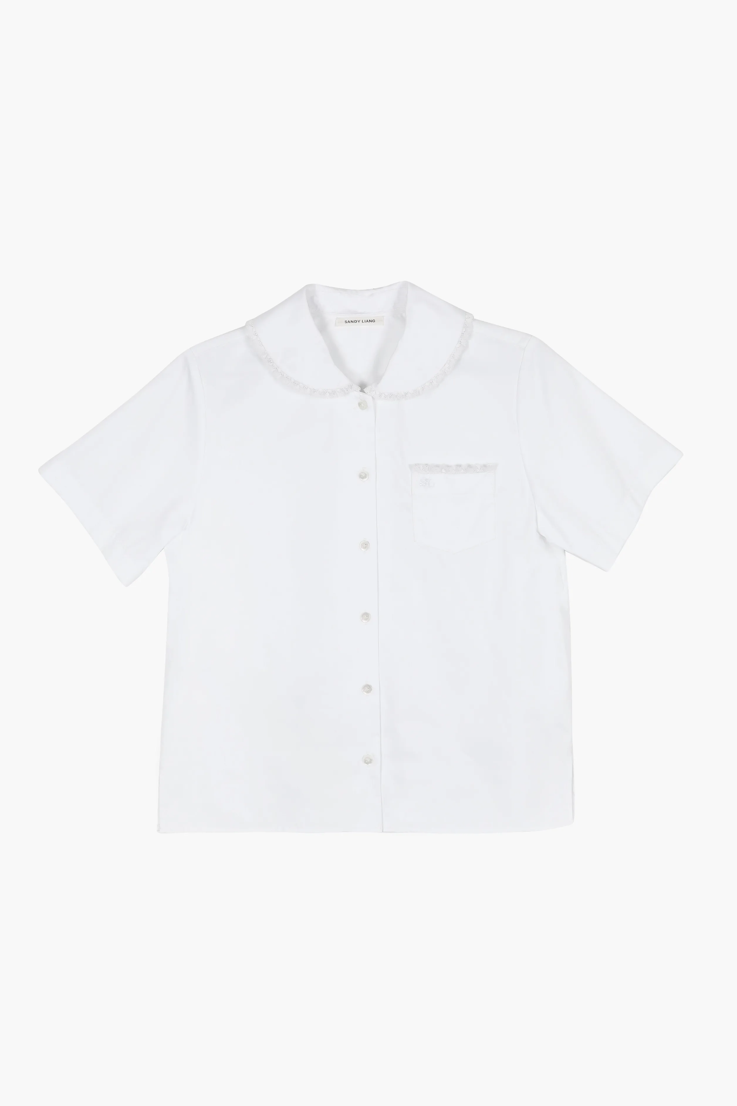 SPLITTER TOP IN WHITE>SANDY LIANG Fashion