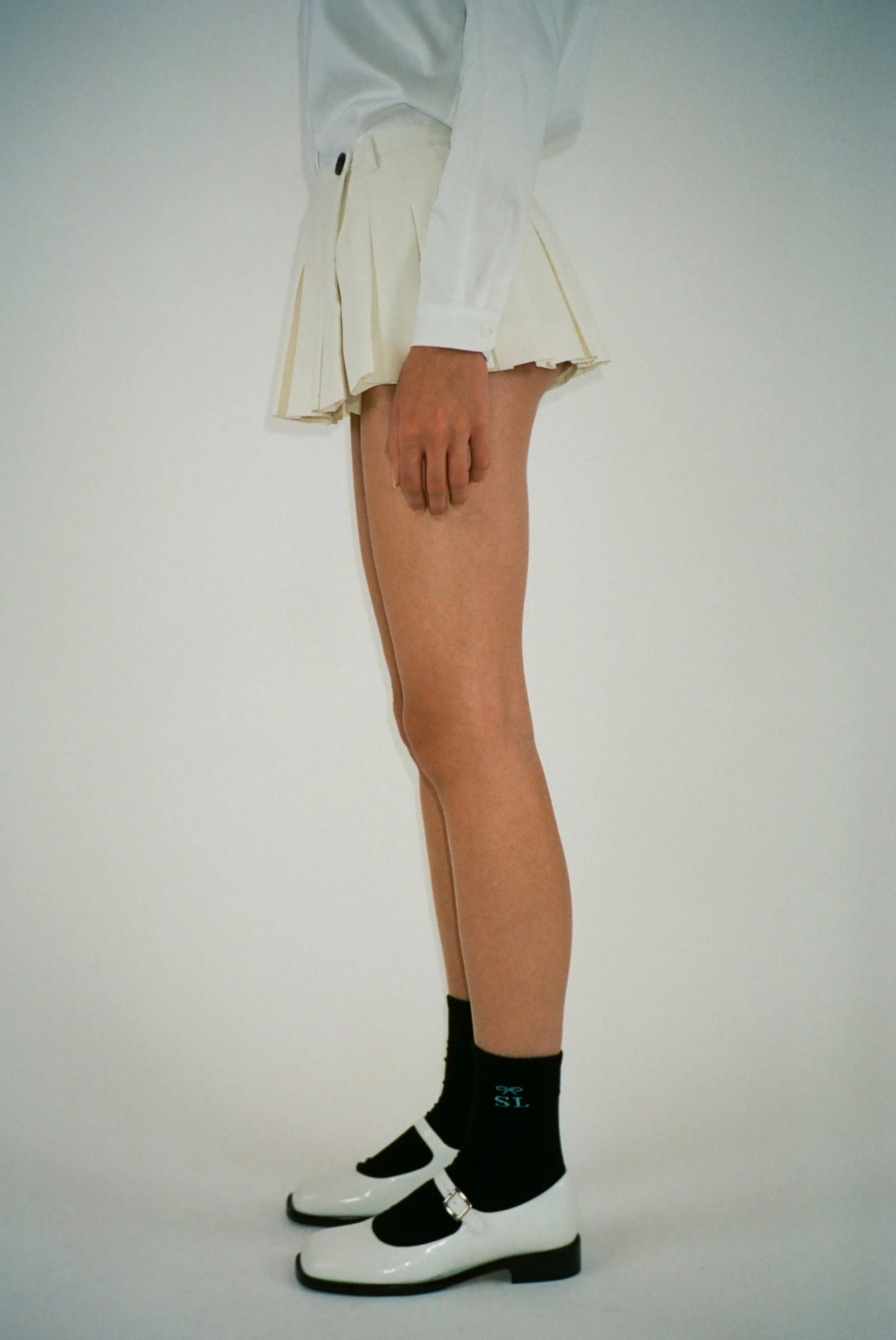 SPORT MONOGRAM SOCK IN BLACK>SANDY LIANG New