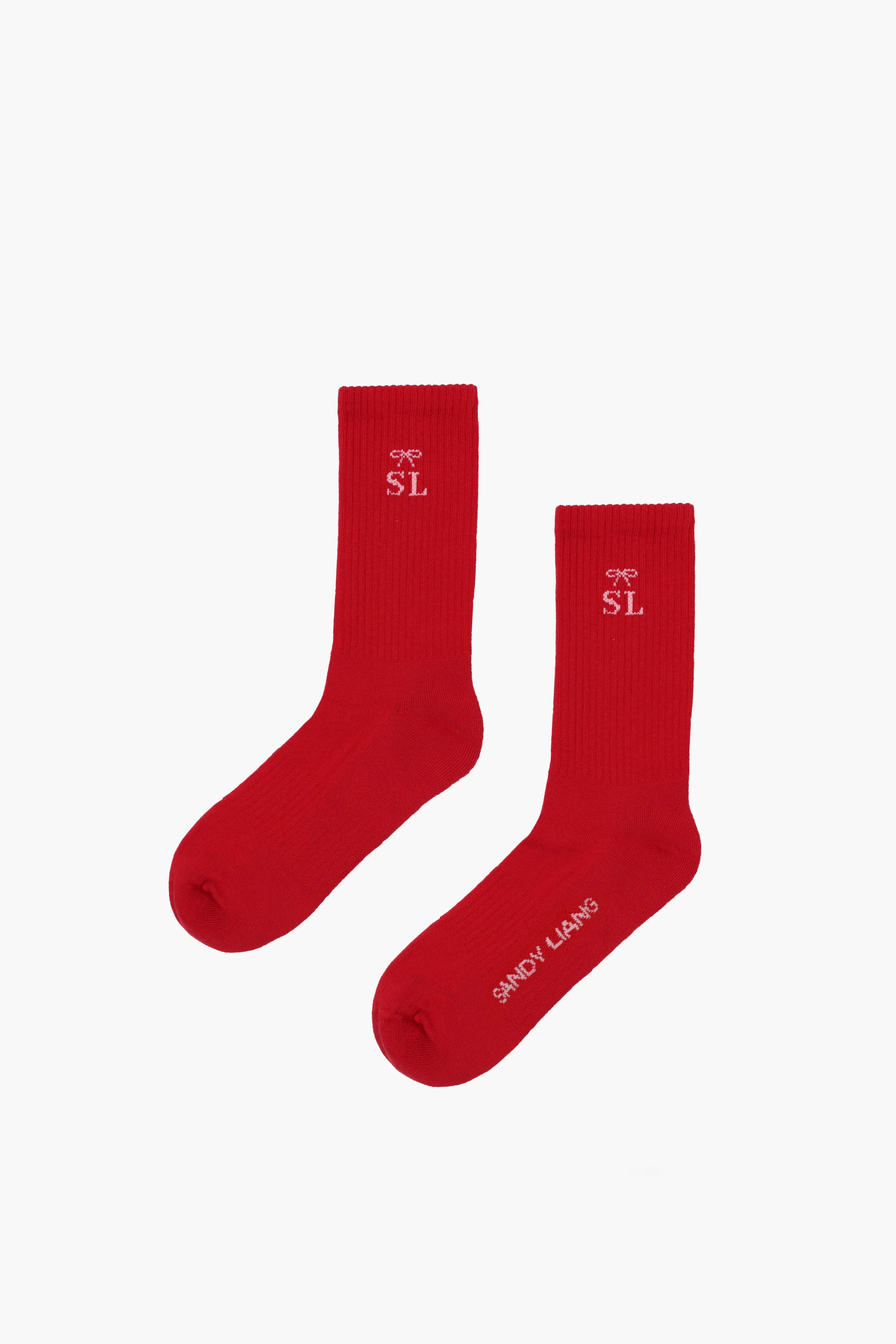 SPORT MONOGRAM SOCK IN RED>SANDY LIANG Online