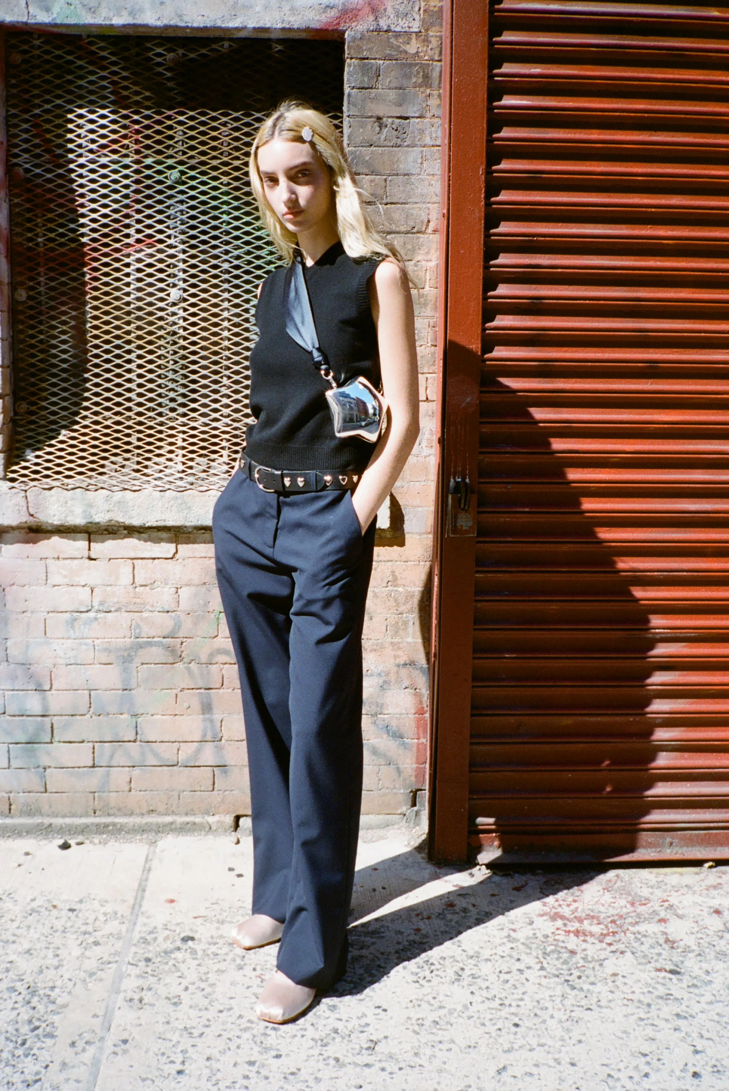 STAR LOCKET BAG IN BLACK>SANDY LIANG Outlet