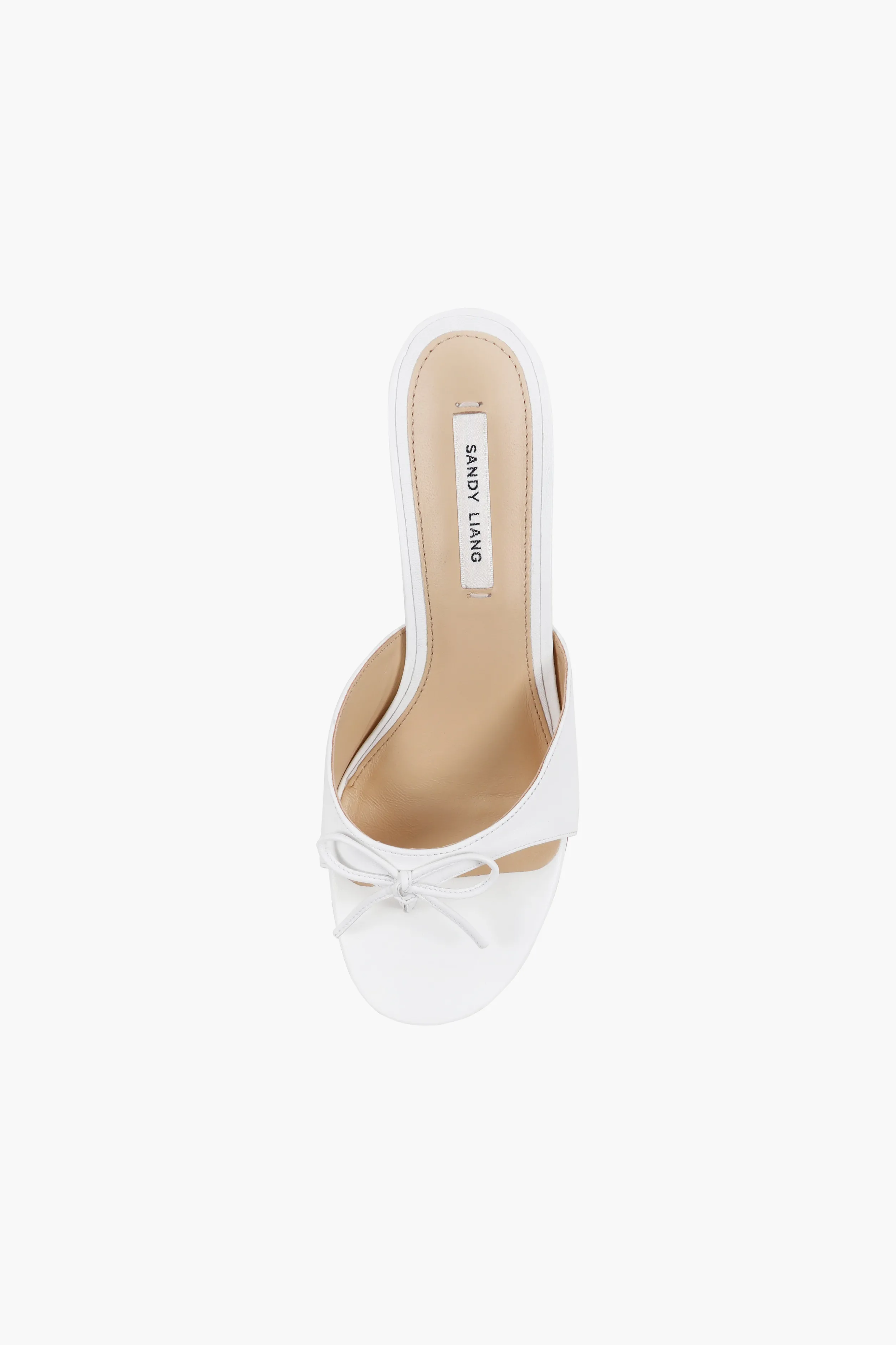 THONG MULE 60 IN OPTIC WHITE NAPPA>SANDY LIANG Cheap