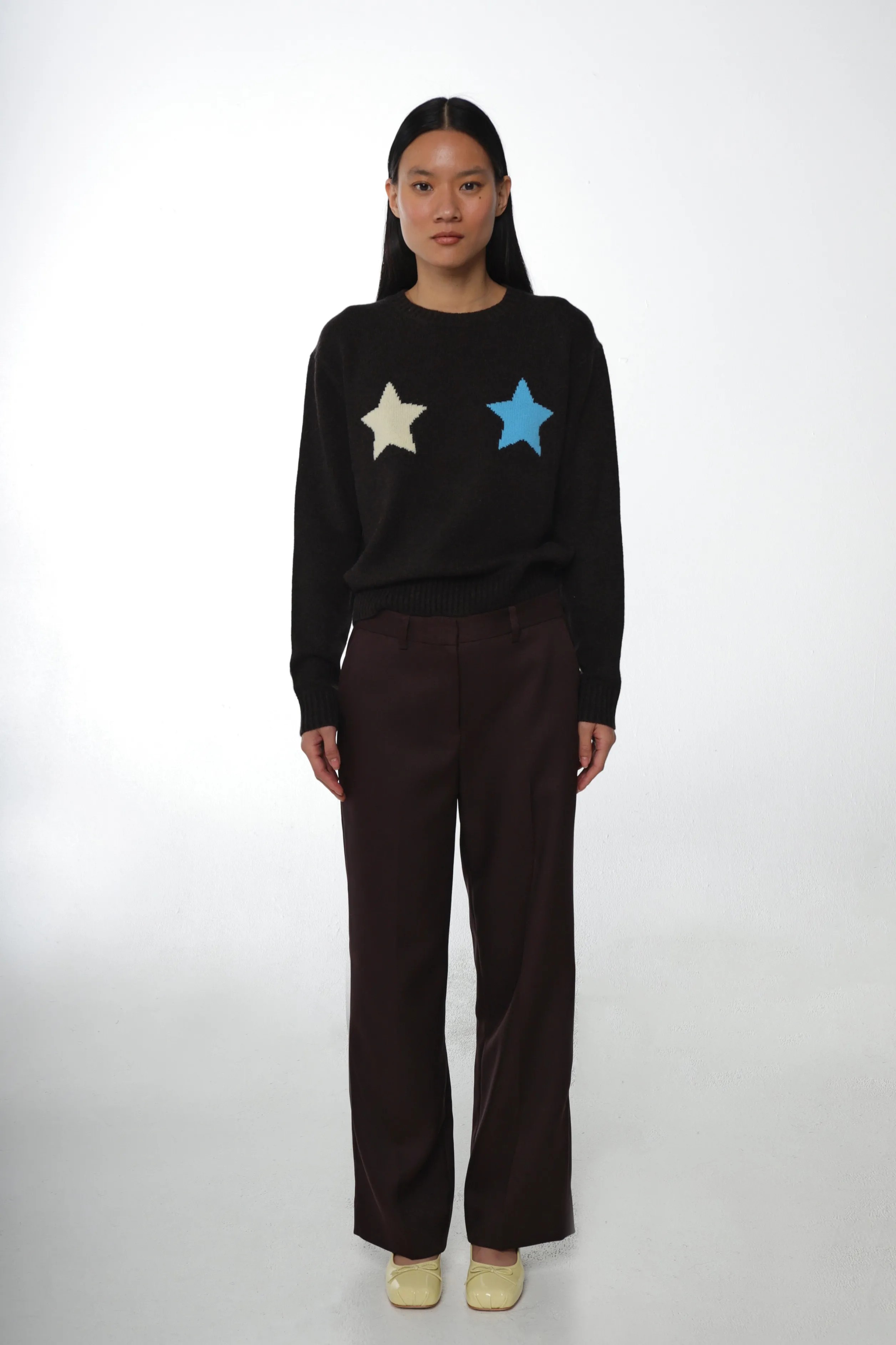 TROIS SWEATER IN DARK BROWN>SANDY LIANG Best