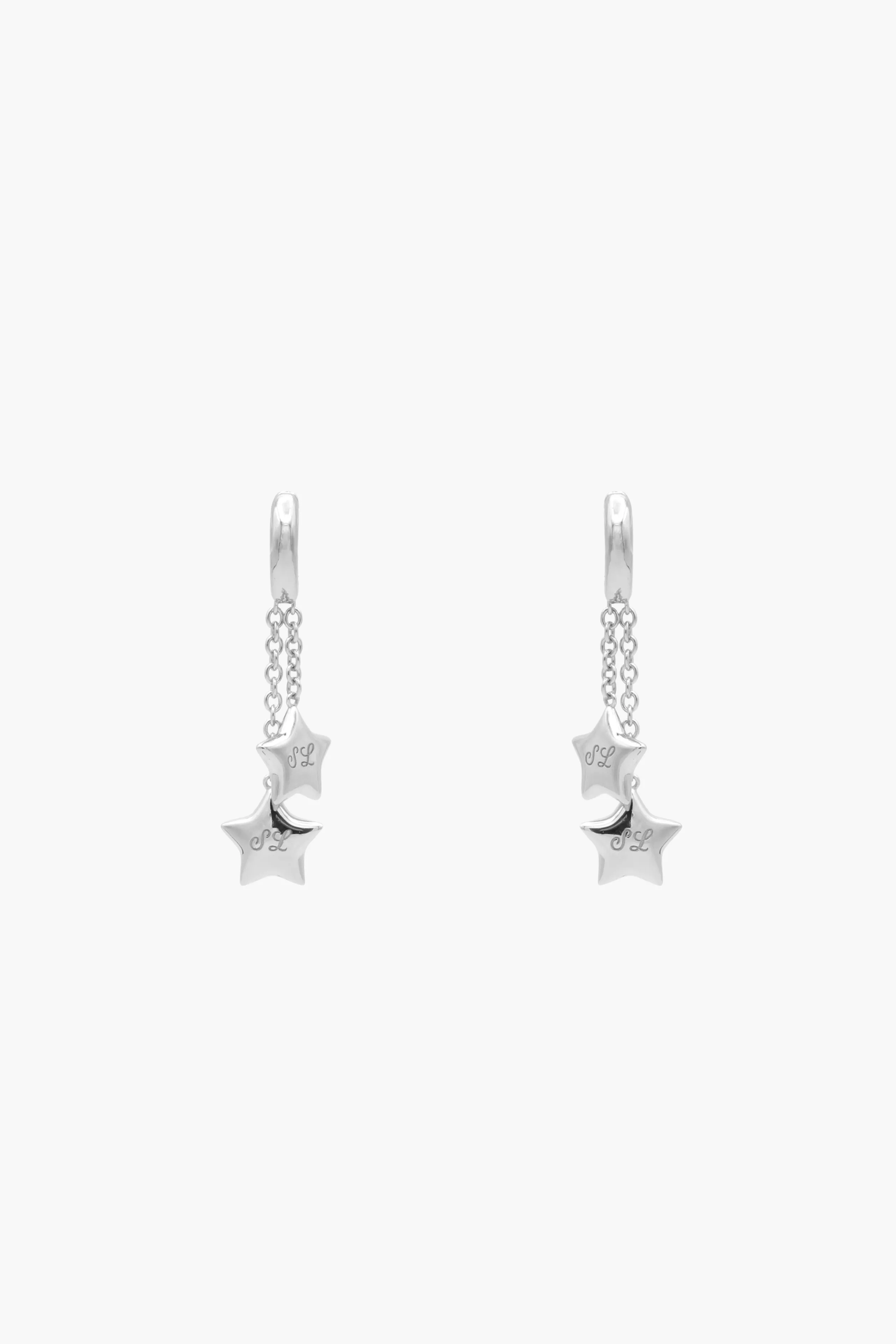 TWIN EARRINGS IN STERLING SILVER>SANDY LIANG Clearance