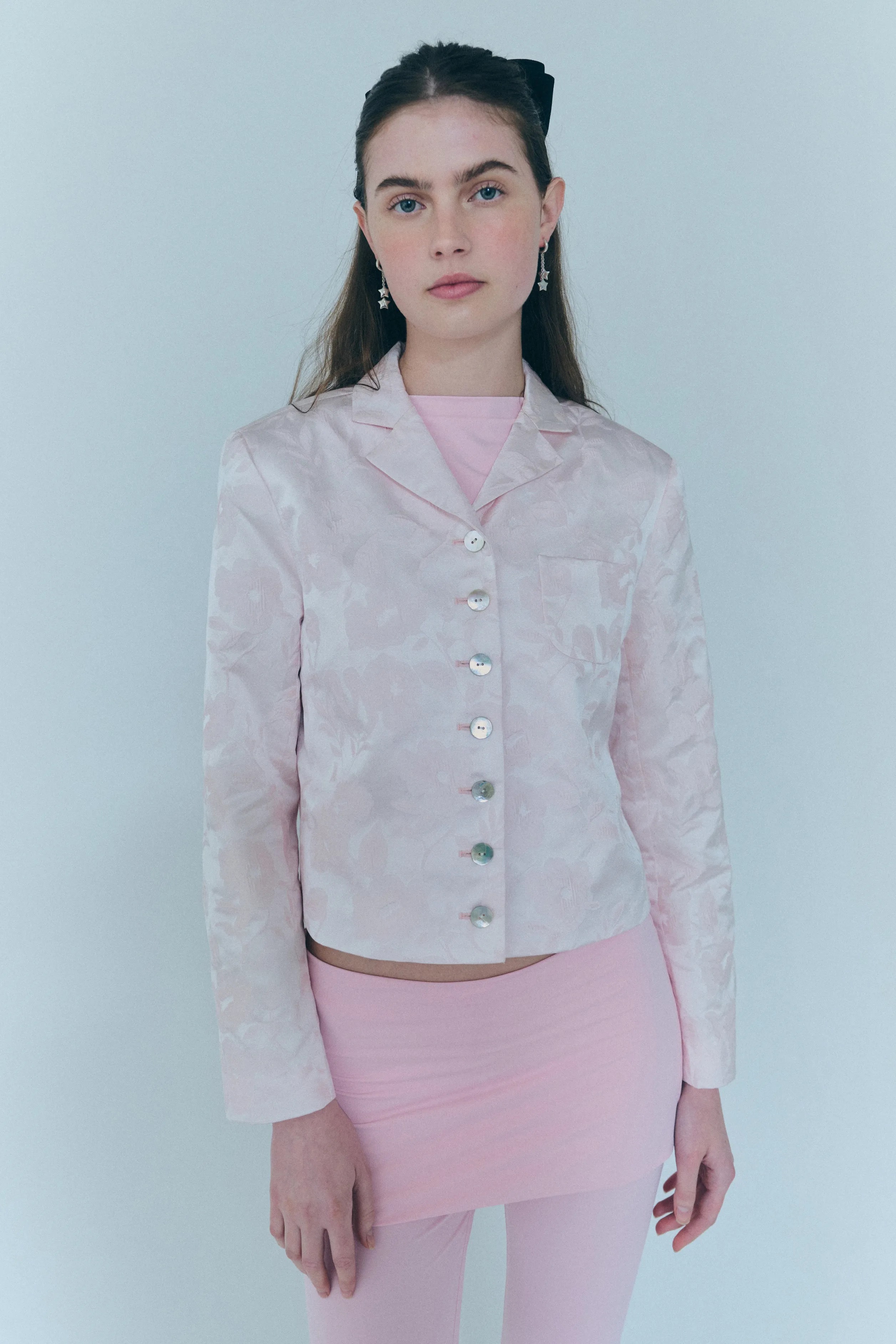 TWIN EARRINGS IN STERLING SILVER>SANDY LIANG Clearance